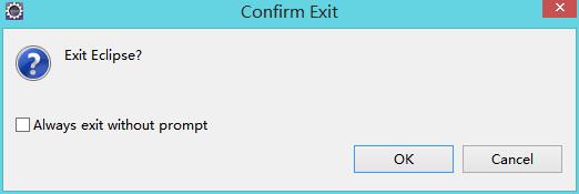Eclipse关闭不提示